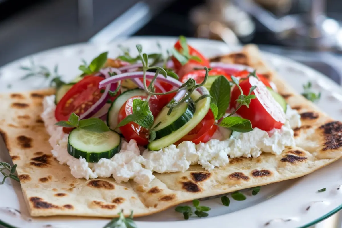 Cottage cheese flatbread