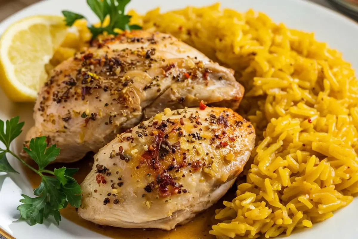 chicken and yellow rice recipe