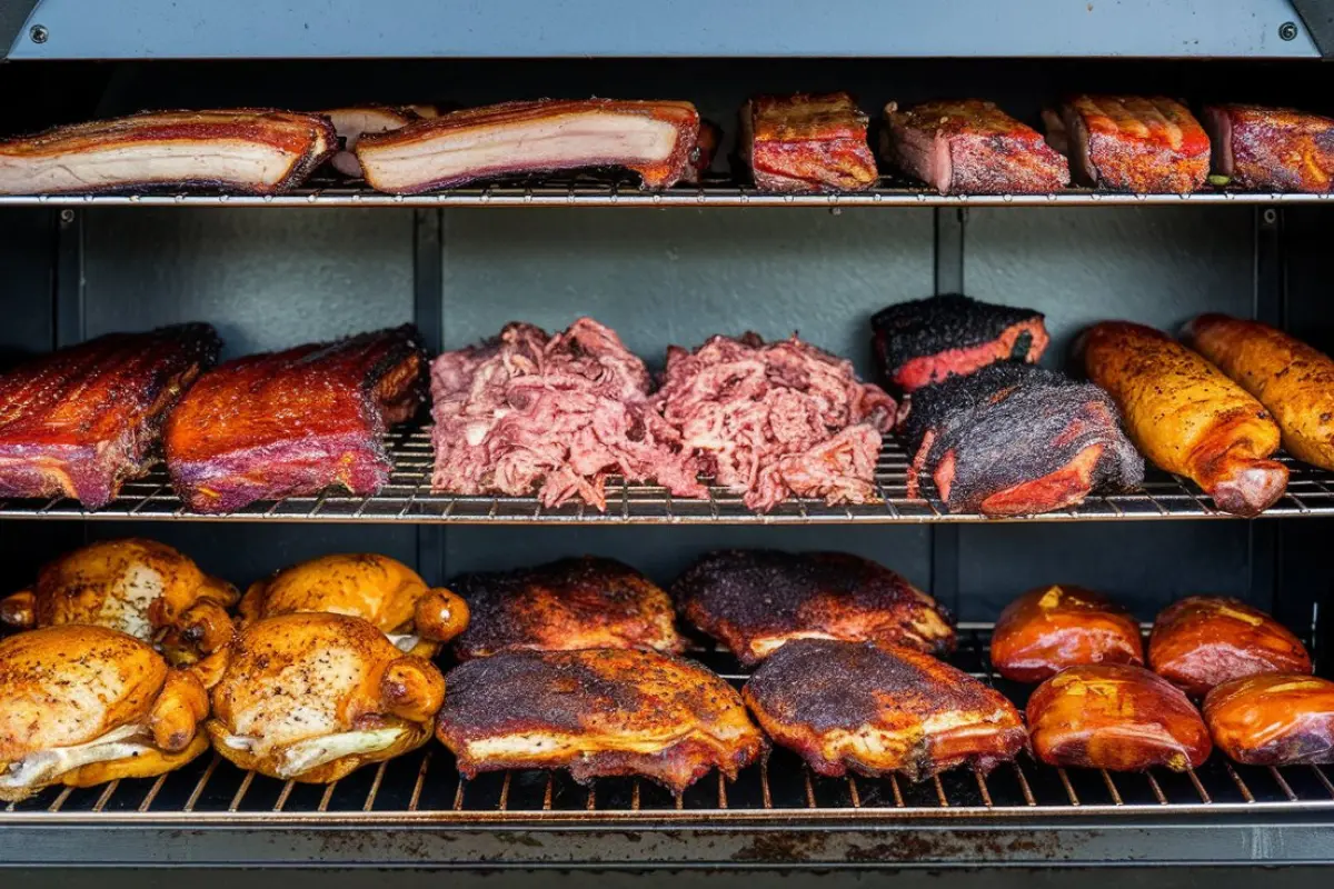 Juicy smoked brisket on a pellet smoker with perfect char