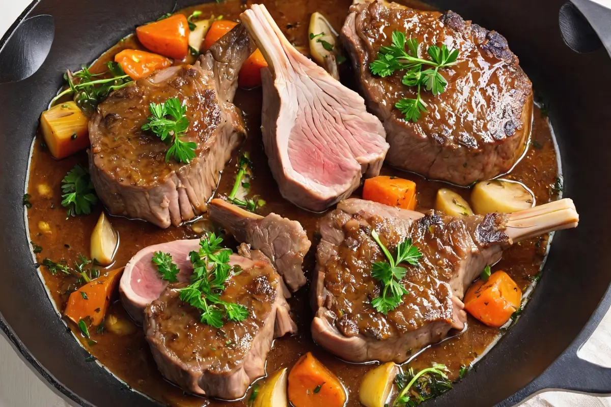 How to Cook Lamb Shoulder Chops in a Pan