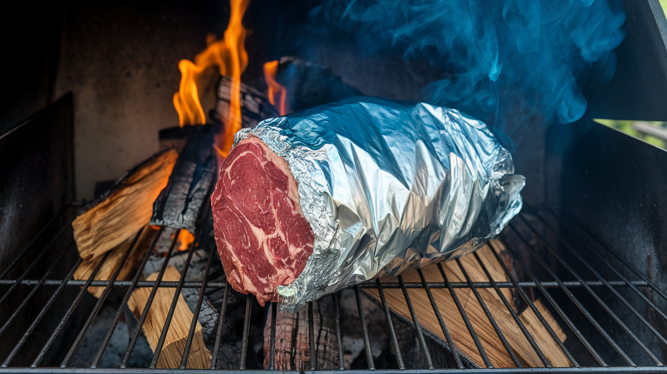 Perfectly smoked chuck roast on a cutting board